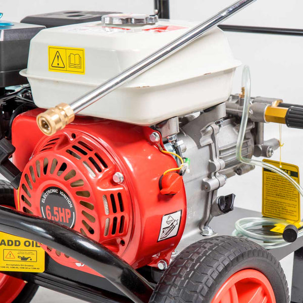 Idropulitrice scoppio motore ohv a benzina da 6 Cv lancia a spruzzo inclusa