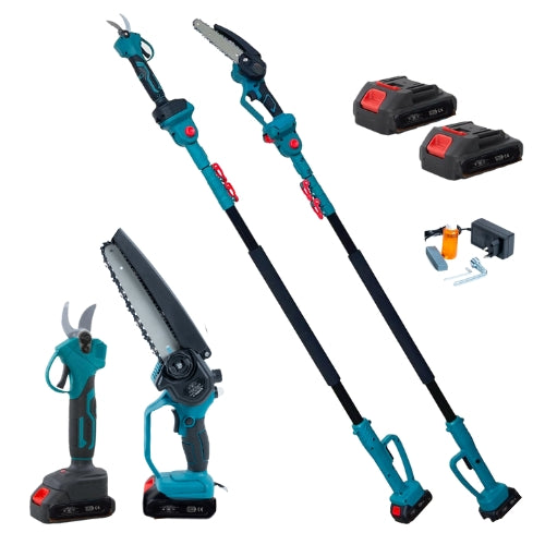Kit Professionale Forbice da Potatura 30mm Motosega 8 Pollici asta Telescopica