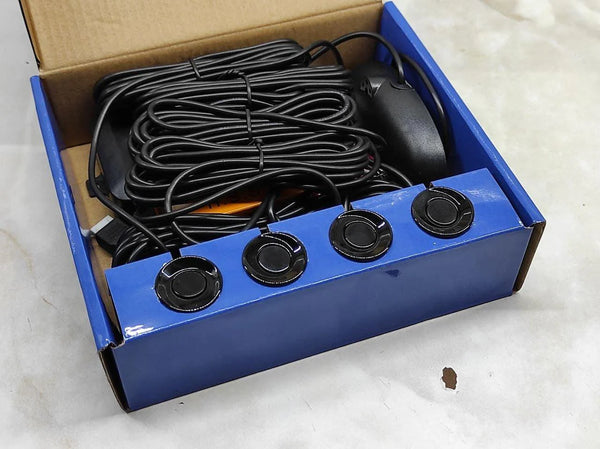 Kit Sensori di Parcheggio Universali con Display LED | 4 Sensori + Allarme Sonoro