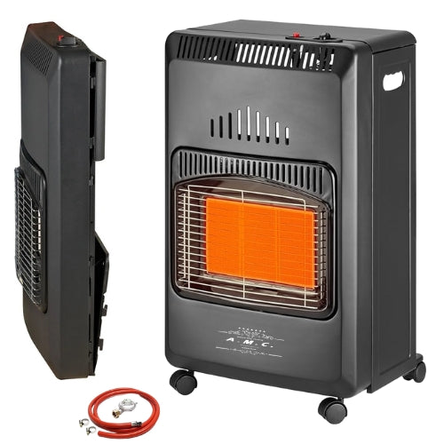 Stufa a Gas Richiudibile 4200W con 3 Livelli di Riscaldamento e 3 Potenze