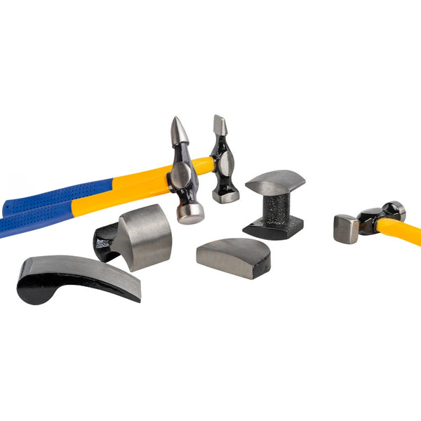 Kit Martelli e Tassi per Carrozziere Riparazione Auto Valigetta Set 7 Pezzi