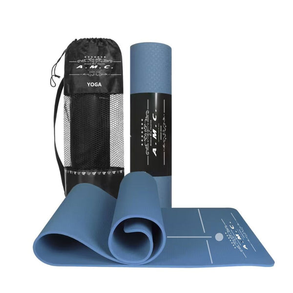 Tappetino Yoga in TPE Ecologico Doppio strato Antiscivolo 180x61 cm con Custodia