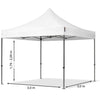 Gazebo Richiudibile 3X3 Mt in PVC Automatico in tessuto chiusura a fisarmonica