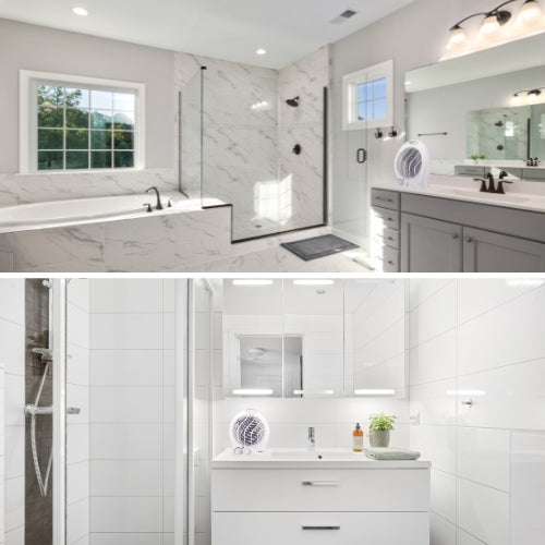 Caldo Bagno Elettrico 2000W Termoventilatore Riscaldamento Silenzioso 2 Potenze