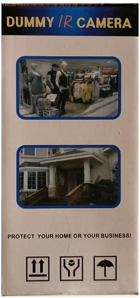 2 Telecamere Finte DUMMY IR CAMERA | LED Lampeggiante | Uso Interno ed Esterno