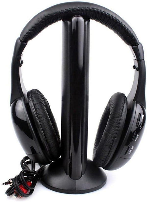 Cuffie Wireless 5 in 1 MH2001 | TV, PC, Radio FM e Chat Audio – Audio Hi-Fi e Comfort Totale
