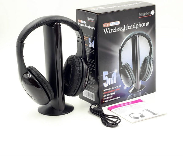 Cuffie Wireless 5 in 1 MH2001 | TV, PC, Radio FM e Chat Audio – Audio Hi-Fi e Comfort Totale