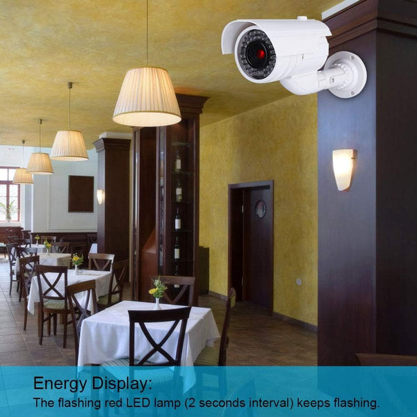 Telecamera Finta LED Dealix | Simulatore di Sicurezza per Interni ed Esterni – Design Realistico con LED Lampeggiante