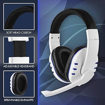 Cuffie Gaming P5 Headset PS488 | Microfono Regolabile, Suono Stereo Hi-Fi, Comfort Estremo