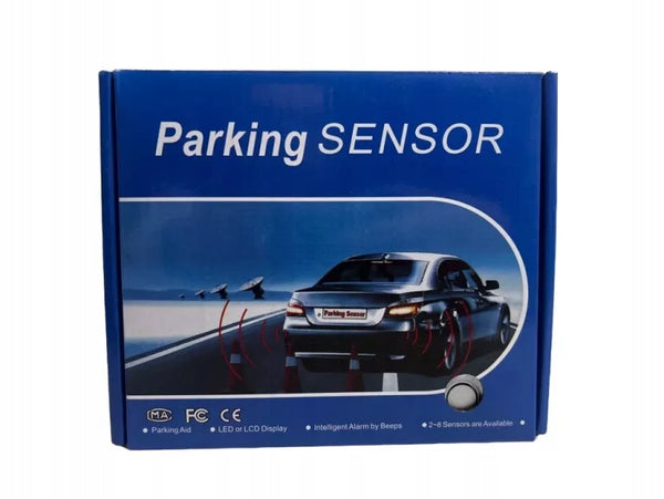 Kit Sensori di Parcheggio Universali con Display LED | 4 Sensori + Allarme Sonoro