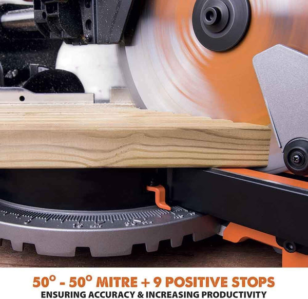 TRONCATRICE HAINA 255MM PROFESSIONALE – SEGA CIRCOLARE DA BANCO PER LEGNO, METALLO E PVC