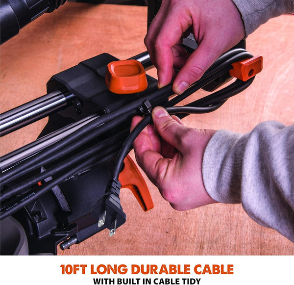 TRONCATRICE HAINA 255MM PROFESSIONALE – SEGA CIRCOLARE DA BANCO PER LEGNO, METALLO E PVC