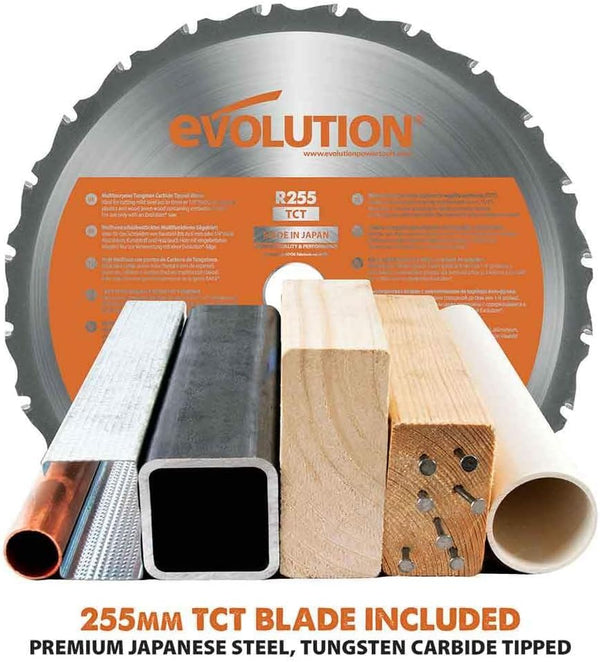 TRONCATRICE HAINA 255MM PROFESSIONALE – SEGA CIRCOLARE DA BANCO PER LEGNO, METALLO E PVC