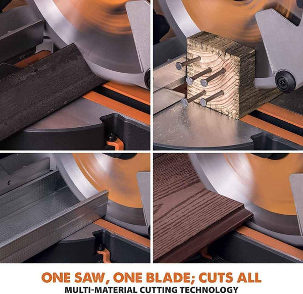 TRONCATRICE HAINA 255MM PROFESSIONALE – SEGA CIRCOLARE DA BANCO PER LEGNO, METALLO E PVC