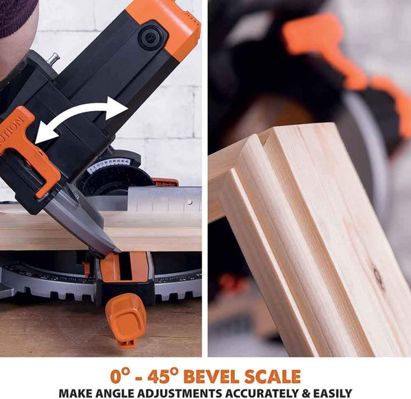 TRONCATRICE HAINA 255MM PROFESSIONALE – SEGA CIRCOLARE DA BANCO PER LEGNO, METALLO E PVC