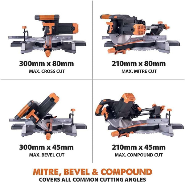 TRONCATRICE HAINA 255MM PROFESSIONALE – SEGA CIRCOLARE DA BANCO PER LEGNO, METALLO E PVC