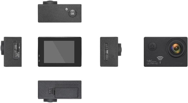 Action Cam 4K Ultra HD WiFi | Impermeabile 30 m + Telecomando Wireless + Accessori Completi