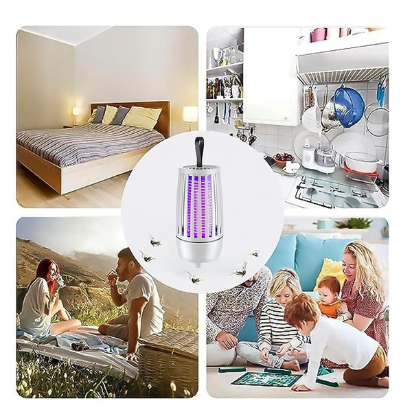 Lampada Antizanzare Elettrica Ricaricabile | Electric Shock Mosquito Killer Lamp | USB & Luce UV