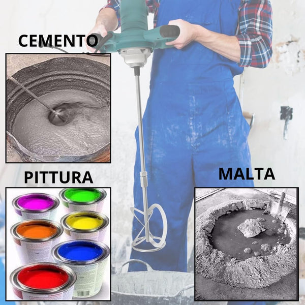 MISCELATORE ELETTRICO PROFESSIONALE VBN VND8110 – 120MM / 3000W / 0–900RPM