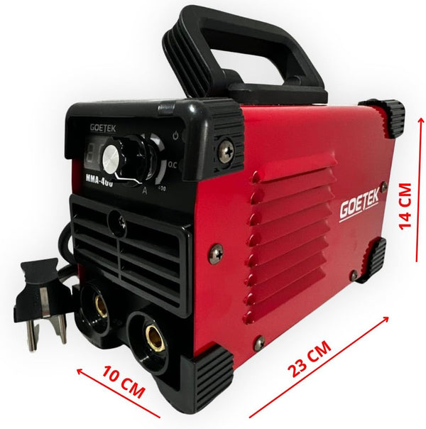 Saldatrice Inverter Portatile GOETEK MMA-500 | 400A Professionale | Tecnologia IGBT Digitale | Maschera e Cavi Inclusi | Compatta e Potente per Saldatura a Elettrodo