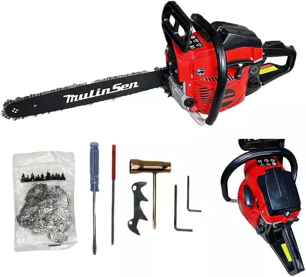 MOTOSEGA A SCOPPIO 52CC – 20" / 50CM – SISTEMA ANTIVIBRAZIONI E BLOCCO CATENA