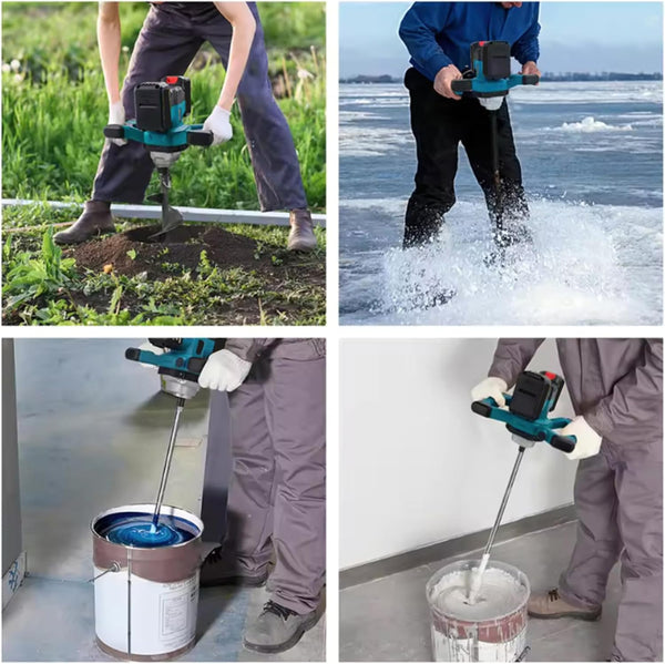 MISCELATORE ELETTRICO A BATTERIA 21V – 2 BATTERIE – MOTORE BRUSHLESS