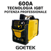 Saldatrice Inverter Professionale GOETEK MMA-600 | 600A con Tecnologia IGBT Digitale | Display LED | Maschera e Cavi Inclusi | Alta Potenza per Uso Intensivo