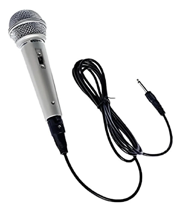 Microfono Professionale QIN DA DM-701 | Alta FedeltĂ , Cavo da 2,5 m, Ideale per Karaoke, Eventi e DJ Set