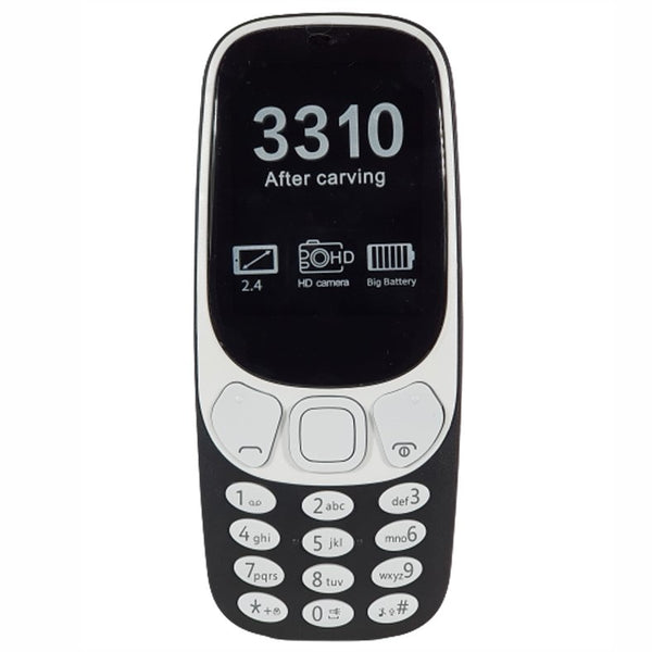 Telefono 3310 Dual SIM | Display 2.4”, Fotocamera, Batteria Lunga Durata e Giochi Integrati