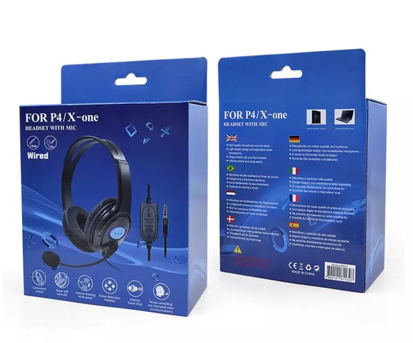 Cuffie Gaming P4/X-One | Microfono Regolabile, Suono Hi-Fi, Comfort Estremo per PS4/PS5/Xbox/PC