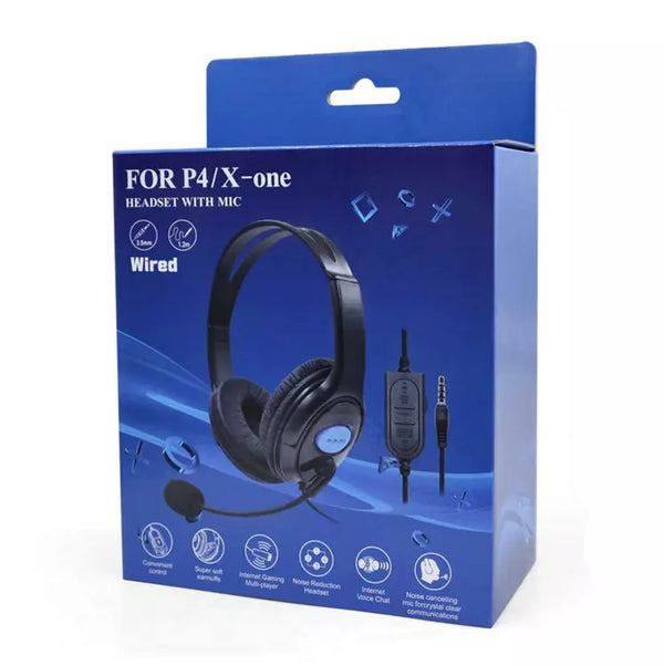 Cuffie Gaming P4/X-One | Microfono Regolabile, Suono Hi-Fi, Comfort Estremo per PS4/PS5/Xbox/PC