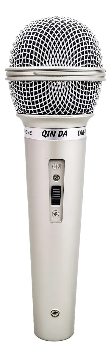 Microfono Professionale QIN DA DM-701 | Alta FedeltĂ , Cavo da 2,5 m, Ideale per Karaoke, Eventi e DJ Set