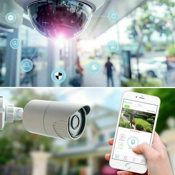 Kit Videosorveglianza AHD 8 Canali Professionale – DVR Cloud + 8 Telecamere 2MPX CCD + Cavi 20m + Alimentatori – Visione Notturna e Registrazione Remota