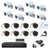 Kit Videosorveglianza AHD 8 Canali Professionale – DVR Cloud + 8 Telecamere 2MPX CCD + Cavi 20m + Alimentatori – Visione Notturna e Registrazione Remota