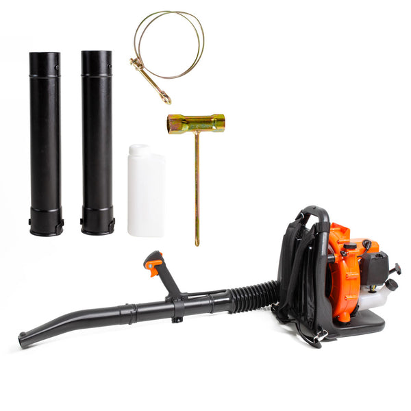 Soffiatore a zaino motore a scoppio 43cc e 1,25kw potenza velocita' regolabile