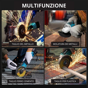 Kit Professionale 2 in 1 Trapano Avvitatore ad Impulsi Smerigliatrice Angolare