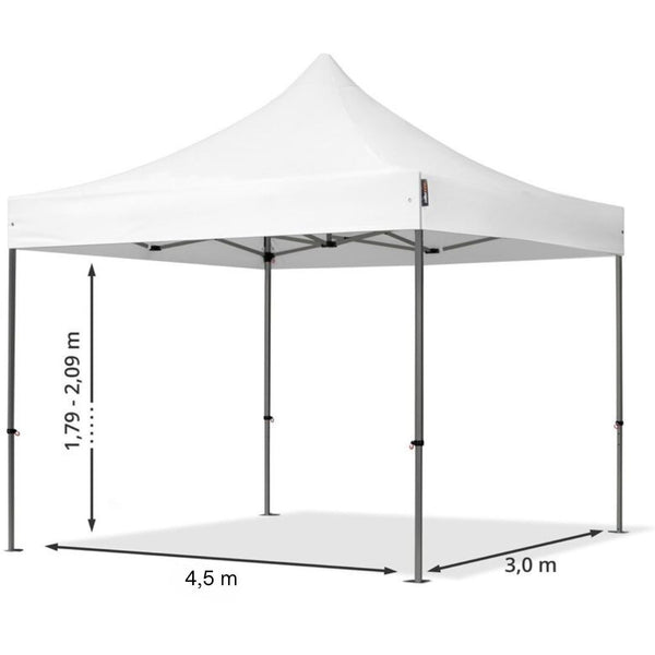 Gazebo Richiudibile 3X4,5 Mt in PVC Automatico in tessuto chiusura a fisarmonica