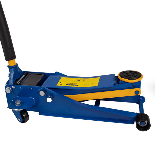 Cric Sollevatore idraulico professionale 4t ruote bidirezionali a cuscinetto