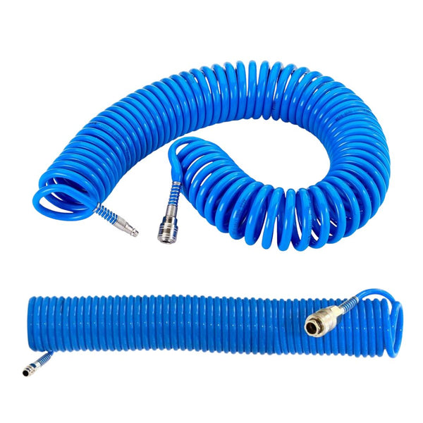Tubo Aria Compressa 20 Metri Flessibile per Compressore Attacco Rapido