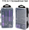Kit Cacciaviti di Precisione 115 in 1 | Set Professionale Magnetico per Elettronica, Smartphone, PC e Occhiali