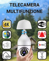 Telecamera multifunzione 4k - Lampadina oppure staffa normale