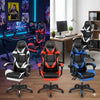 Sedia Gaming Ergonomica Reclinabile con Poggiapiedi —  Ecopelle Premium | Portata 125kg