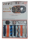 Smartwatch Ultra 9 (7+1 Edition) | Display 2.03” HD, Chiamate Bluetooth, 7 Cinturini Inclusi, Ricarica Wireless