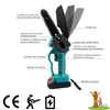Motosega a Batteria 48V LS-004 | 6" | Lubrificazione Automatica | Kit Completo con Valigetta e 2 Batterie
