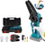 Motosega a Batteria 48V LS-004 | 6" | Lubrificazione Automatica | Kit Completo con Valigetta e 2 Batterie