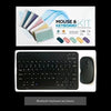Kit Tastiera + Mouse Bluetooth Ricaricabili | Design Ultra Slim e Silenzioso – Compatibile con PC, Laptop, Tablet e Smartphone